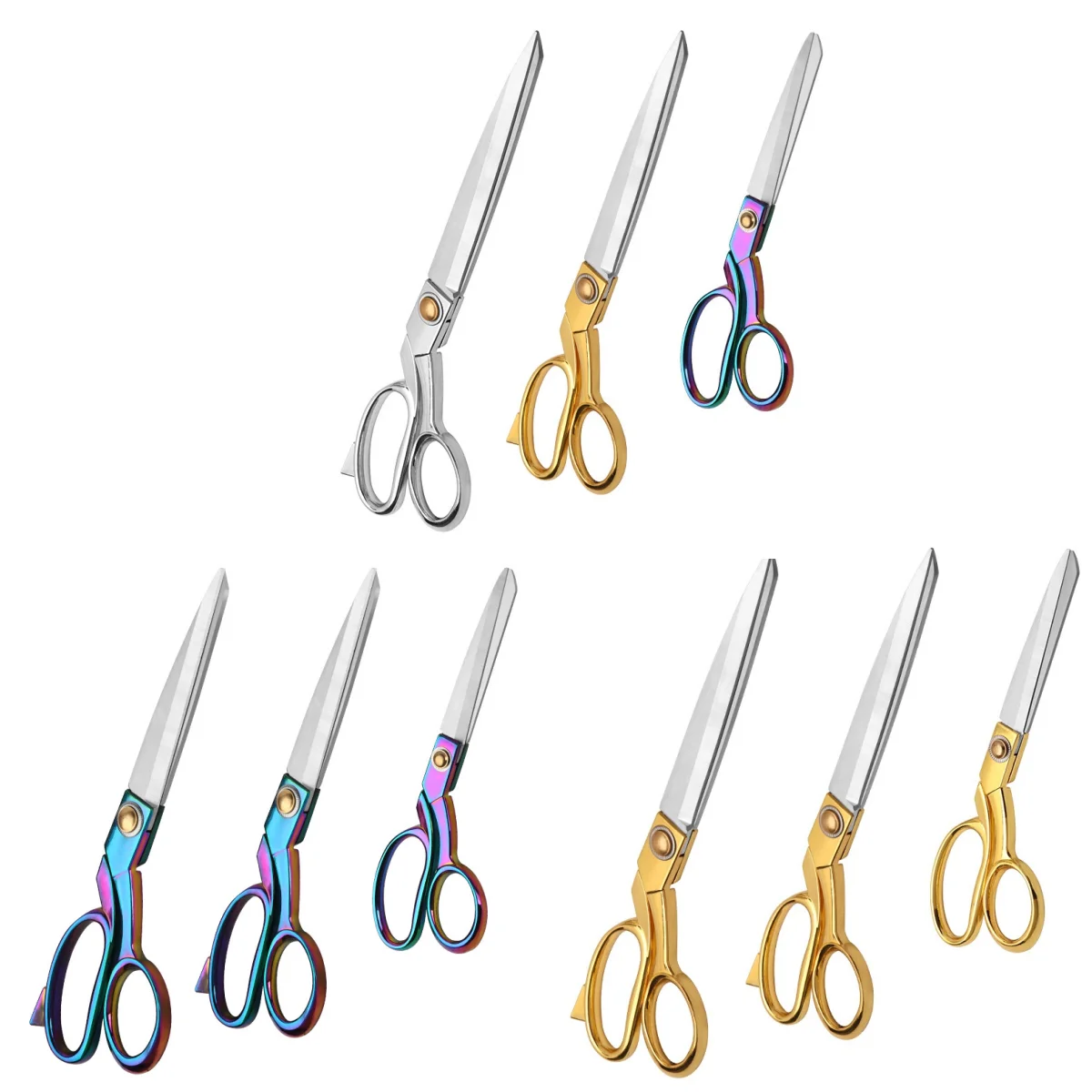 Professional Sewing Scissors Stainless Steel Tailor Scissors 8/10/11inch Fabric Cloth Cutter Diy Sewing Tools and Accessories