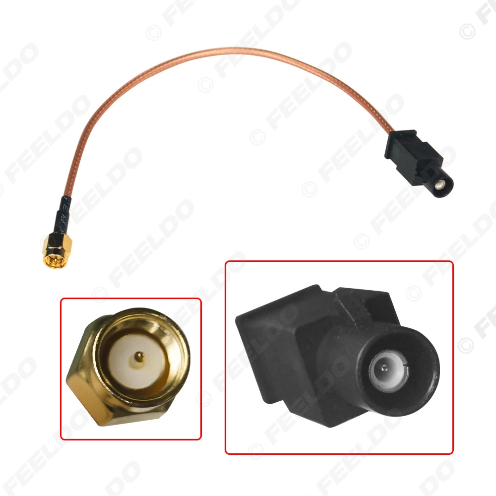 5Pcs Black FAKRA Male Plug To SMA Male For Nissan GPS Antenna Adapter Pigtail Cable Using RG316 Coax