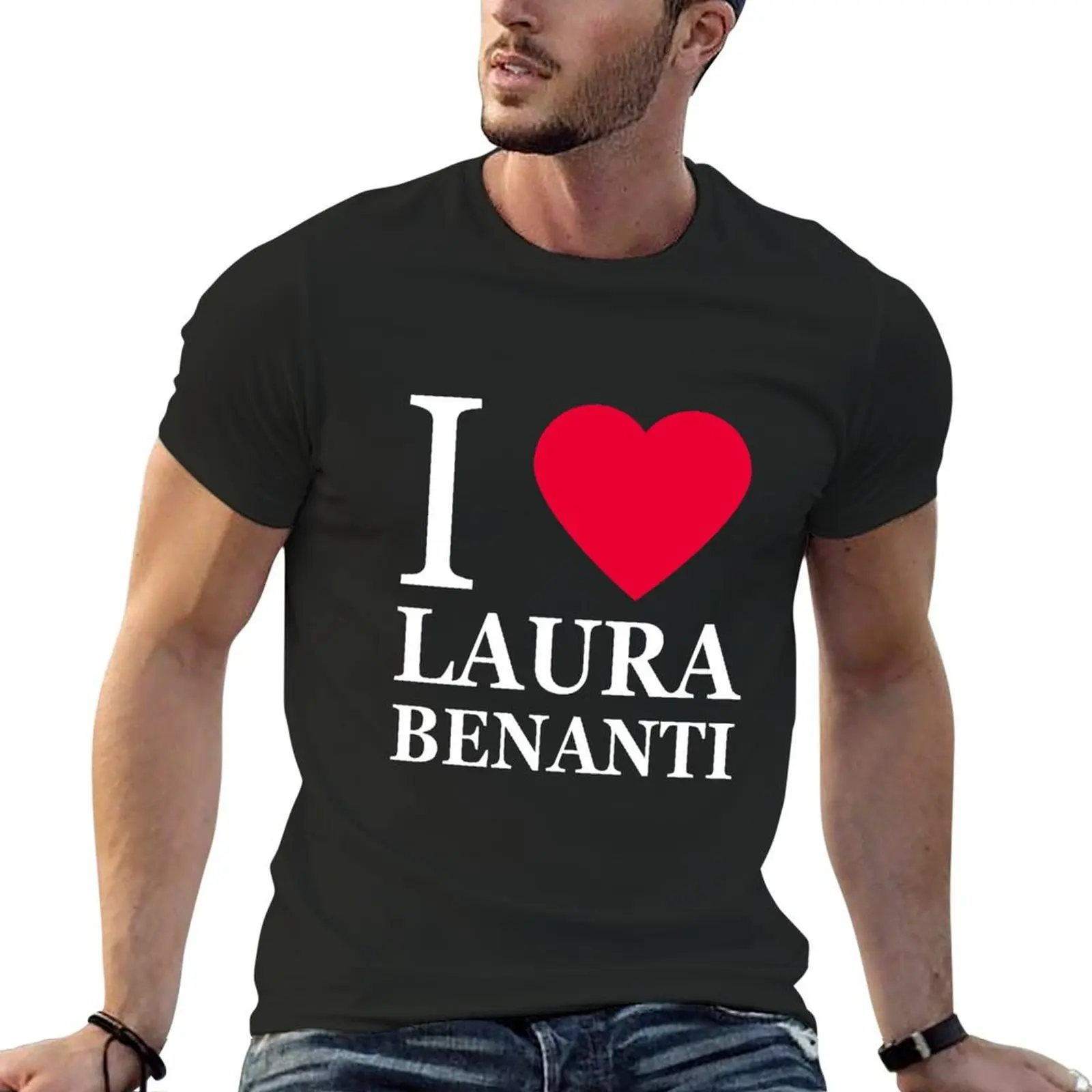 I love Laura Benanti 2 T-Shirt street wear Blouse mens champion t shirts