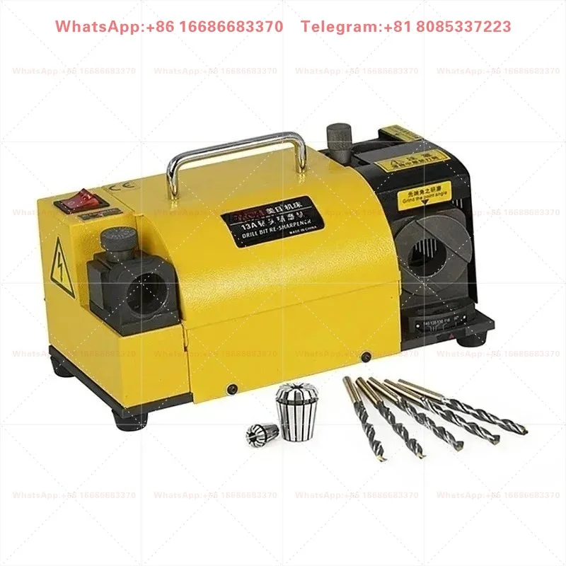 MR-13 3-13mm Drill Bit End Mill Sharpener Grinder Machine For HSS Tools With One Grinding Wheel