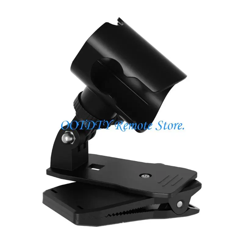 Fan Mount Holder with Spring Clamp Base, Belt and Waistband Support for Shark Clip, Hiking and Camp Use, Daily Carry Accessory