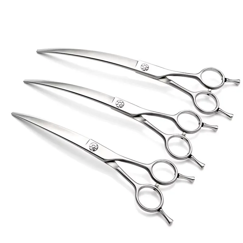 45 Degree Straight Beauty Shear Pet Hair Dog Grooming Scissors Stainless Steel Right-Handed 7.5 Inch