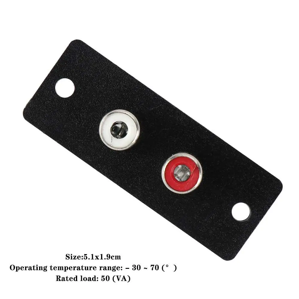4Pin Durable Chassis Socket AV Adapter RCA Connecting RCA Plate RCA Jack Connector Audio RCA Plug RCA Terminal Connecting Plug