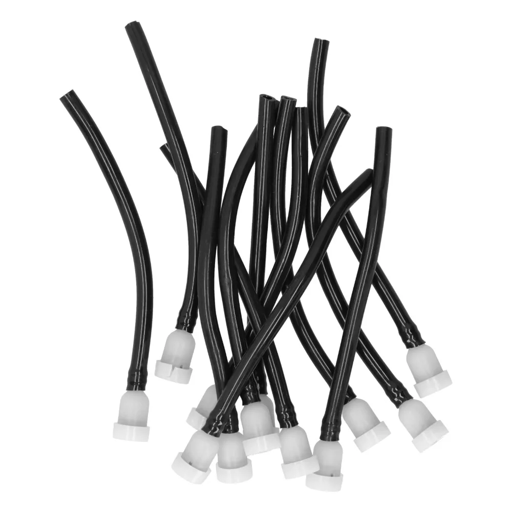 12PCS Black Fuel Tank Vent Line Compact Silicone Chainsaw Fuel Vent Hose for Stihl 021 023 025 MS250 028 029 MS290 038