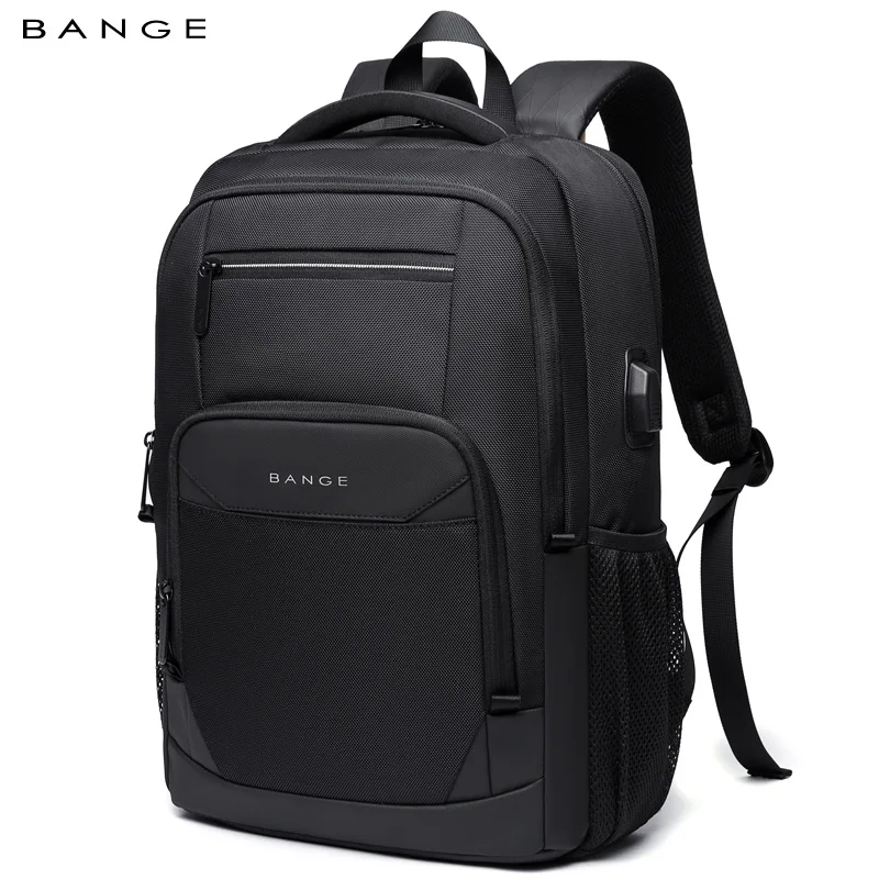 

Мужские рюкзаки BANGE, оксфордские водонепроницаемые рюкзаки, сумка для компьютера, повседневный дорожный рюкзак, школьная сумка для школьников с зарядкой через USB