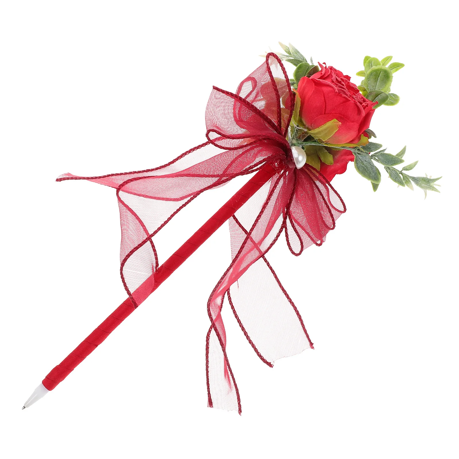 

Шариковая ручка с искусственным цветком розы, креативные черные чернила, гладкое письмо, подарок на день учителя, цветочные ручки для женщин, офиса на день Святого Валентина