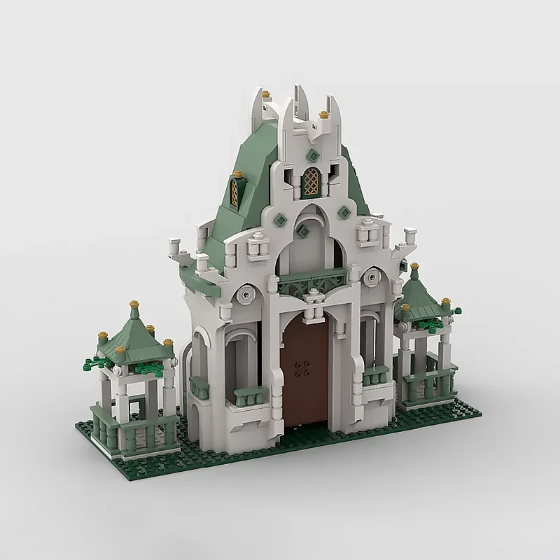 Moc Building Blocks Elf Fortress Technology Modular Bricks Model  Gifts Christmas Toys DIY Sets Assembly