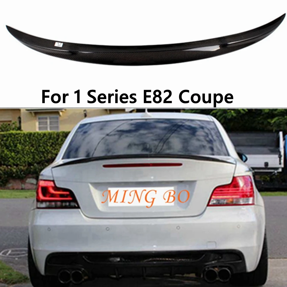 

For BMW 1 Series Coupe 2006 - 2012 P style E82 carbon fiber Rear Deck Lid Trunk Spoiler Wing