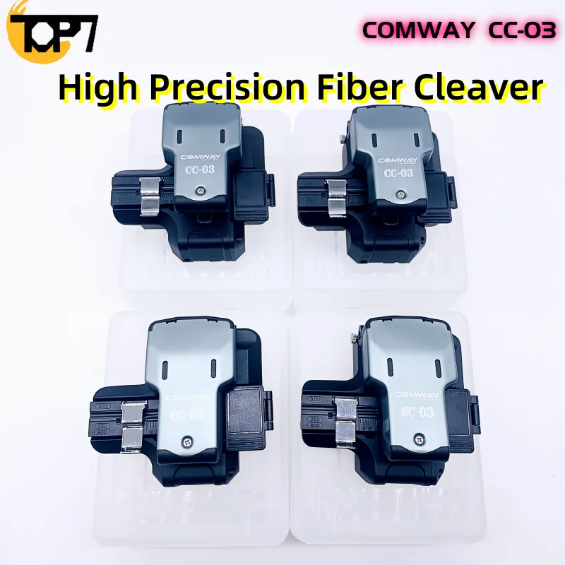 Fiber Cleaver Original COMWAY CC03 Hot melt One-step Automatic High Precision Fiber Cutter Fiber Splicer Tools