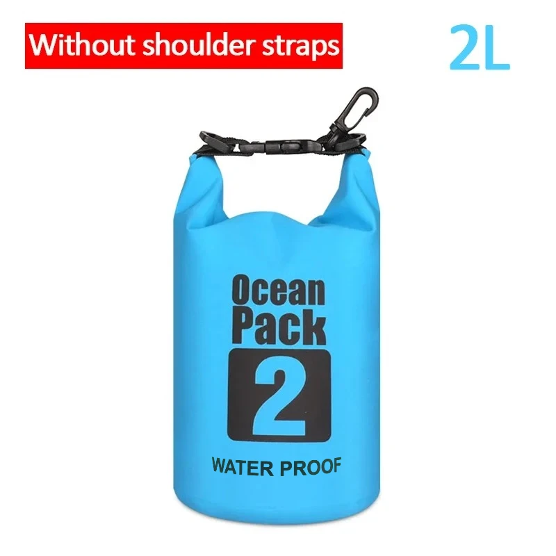 Droge PVC waterdichte tassen voor dames en heren, 2L/5L/10L/20L/30L, outdoor zwememmertassen, raftassen