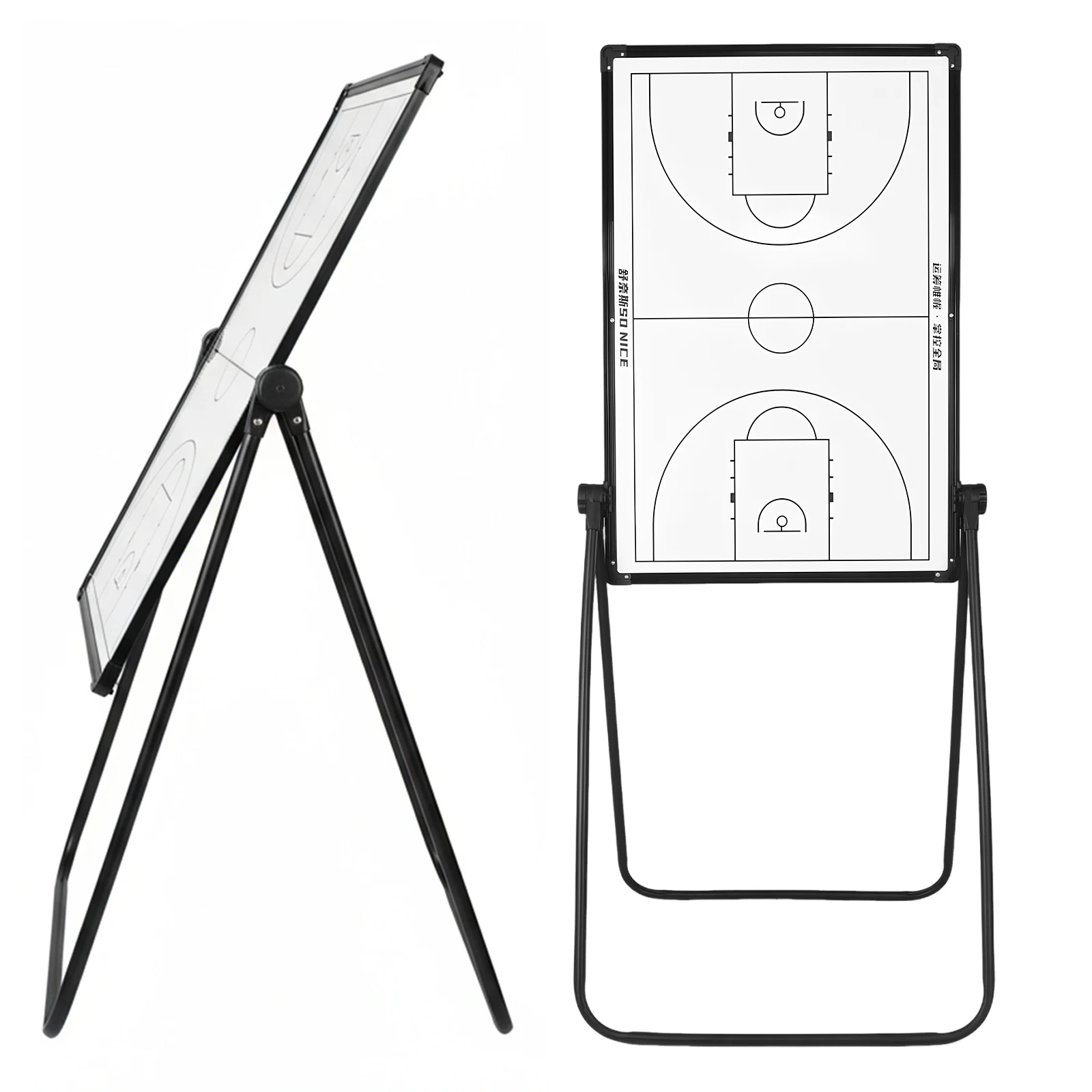 

Magnet Strategic Board with Markers Eraser Double Sided Basketball Board Multi-Purpose for Basketball Soccer Volleyball Coaches