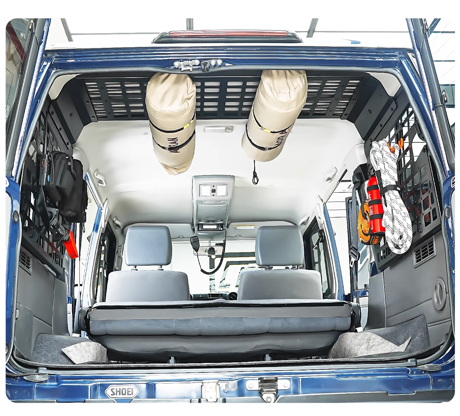 Fit for Toyota Land Cruiser 76 Series LC76 2007-2025 Trunk Side Window Molle Panel Roof Storage Ceiling Racks