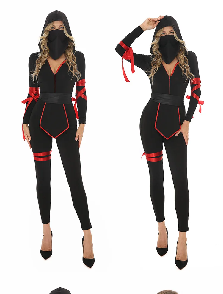   Costume da guerriero ninja da donna loween Role-plang Suit Samurai di grandi dimensioni Tutina Spettacolo teatrale Tradizionale cinese...