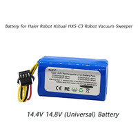 Battery for Haier Robot Xshuai HXS-C3 Robot Vacuum Sweeper  Replacement 14.4V/14.8V 2800mAh New Li-Ion 18650