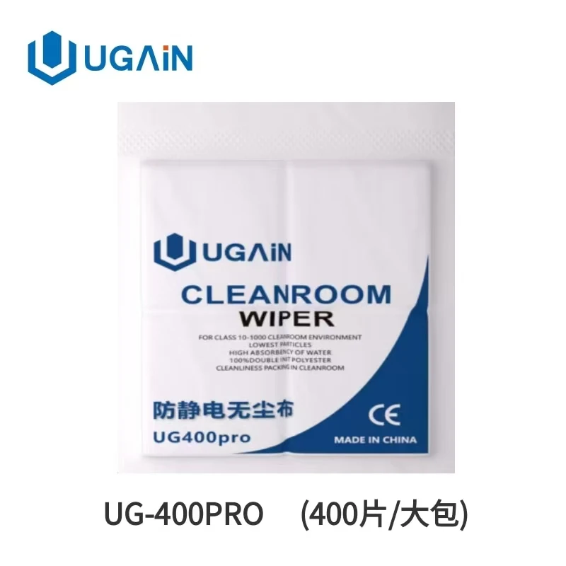 

UGAIN 400/100 pro Lint-free Cleaning Cloth Ultra Absorbent No-Trace Microfiber Wiper for Phone Screen and Electronic Repair