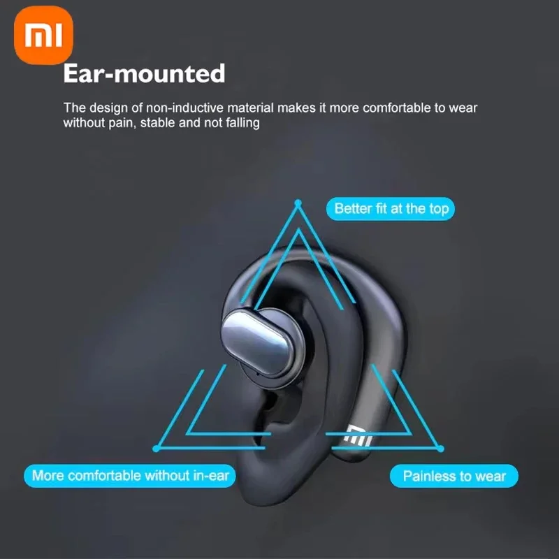 Xiaomi S901 Bone Conduction Wireless Bluetooth Earphones LED Display Screen Sports Noise Reduction Microphone Earphones