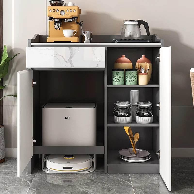 خزانة التدبير المنزلي المصنوعة من الخشب الصلب، خزانة روبوت متعددة الوظائف لغرفة المعيشة، خزانة تخزين أخرى كبيرة من Narwal #2