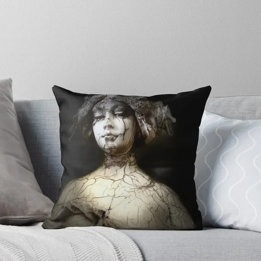 

Marble Woman 2 Throw Pillow Decorative Cushions Marble Cushion Cover pillow