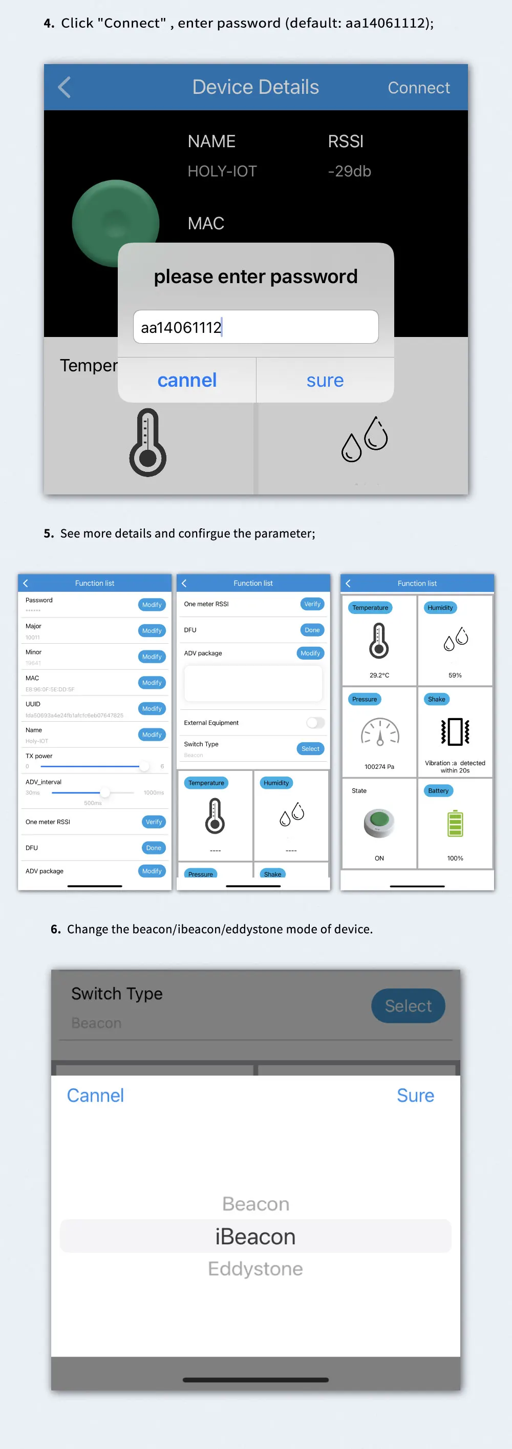 Holyiot NRF52810 Bluetooth 5.0 Low-Energy-Modul für Proximity-Marketing, BLE-Bewegungssensor mit Beschleunigungsmesser LPS22HB und Barometer – Detail 3