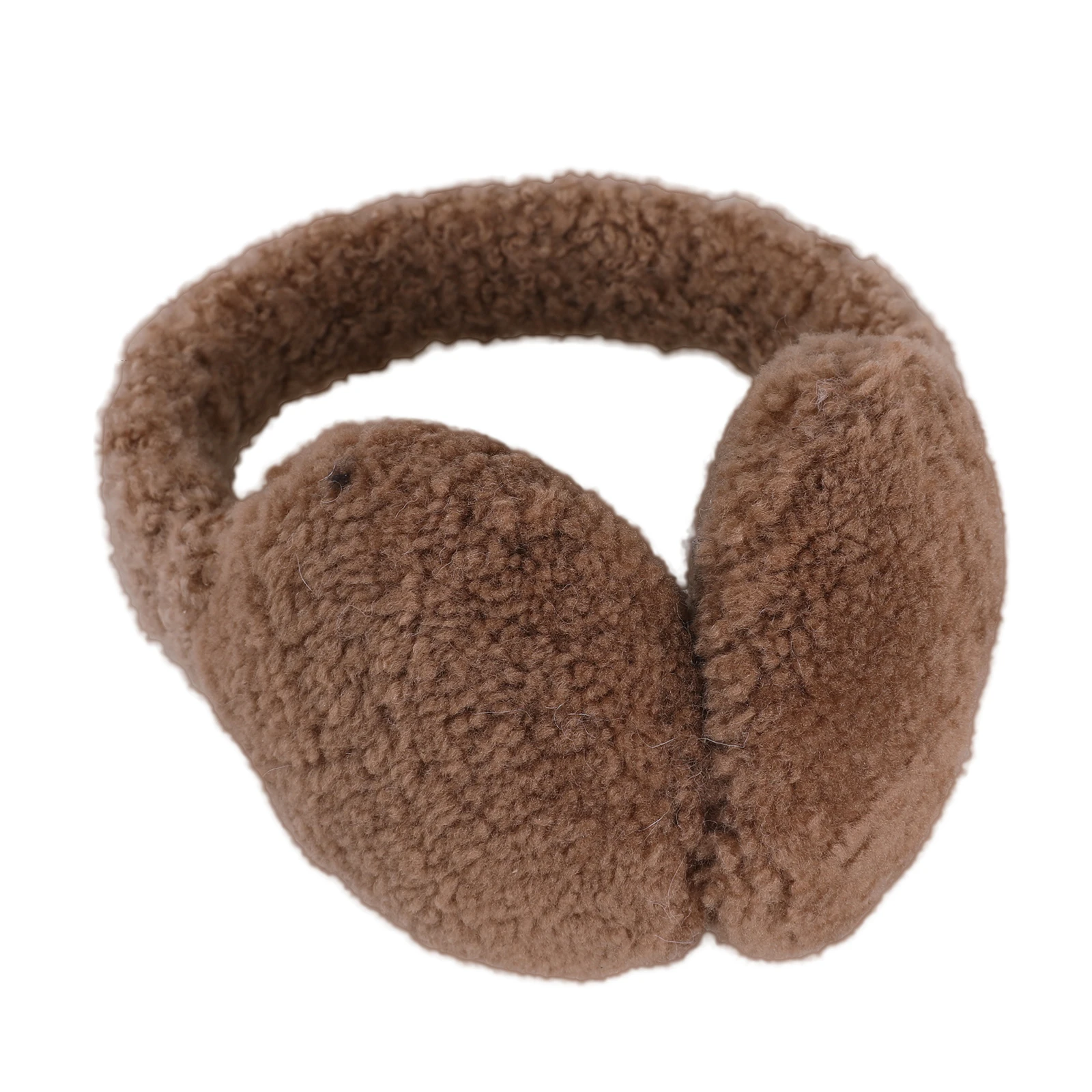 BOONJOVIA Ear Muffs Unisex Genuine Curly Shearling Wool Classic Winter Outdoor Earmuffs for Women Warm Ear Warmers