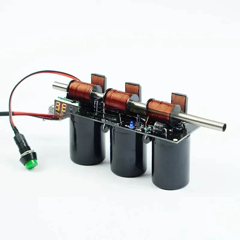 High-Voltage Integrated Electromagnetic Simple Multi-Stage Coil Kit