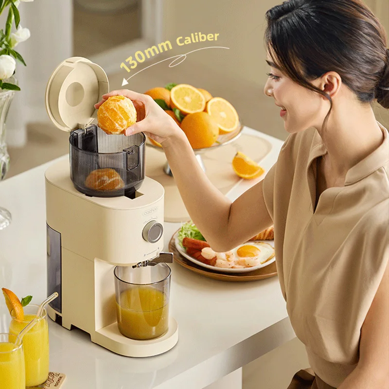 13CM Large Caliber Juicer Fruit Vegetable Screw Slow Juicer Multifunctional Home Low-speed Juicer Commercial Electric Juicer