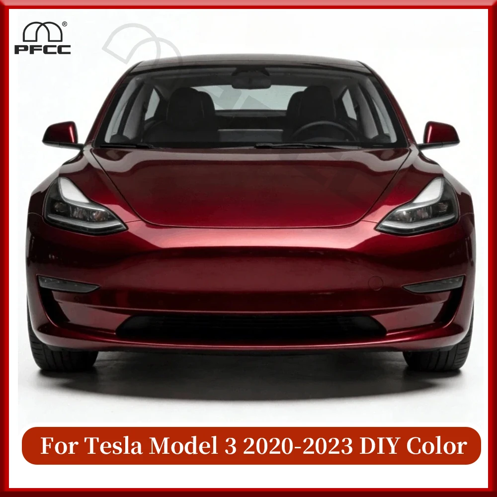 

DIY Colorful For Tesla Model 3 2020-2023 Color Change Film Pre-cut PPF PET Paint Protection Film Anti-Scratch Vinyl Wrap Cover