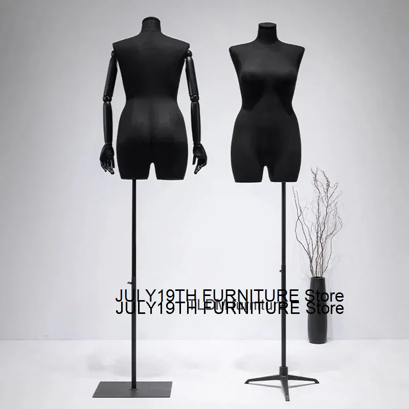 Plus Size Women's Clothing Mannequins Props Female Half Body Fat Woman Big Ass Mannequin Clothing Store Window Display Stand C