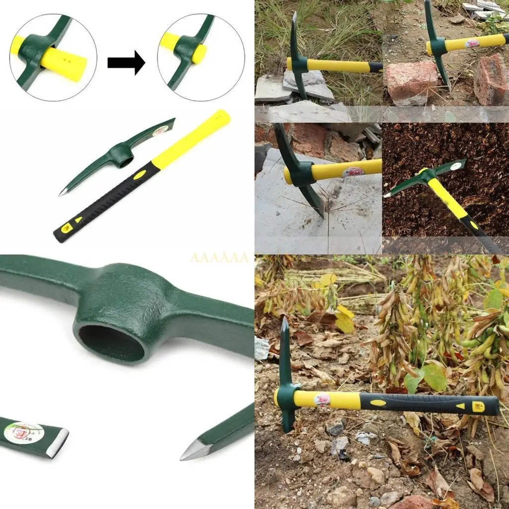 

A2BE Pick Mattock Hoe с портативной ручкой из стекловолокна для копания по поиску кемпинга сад