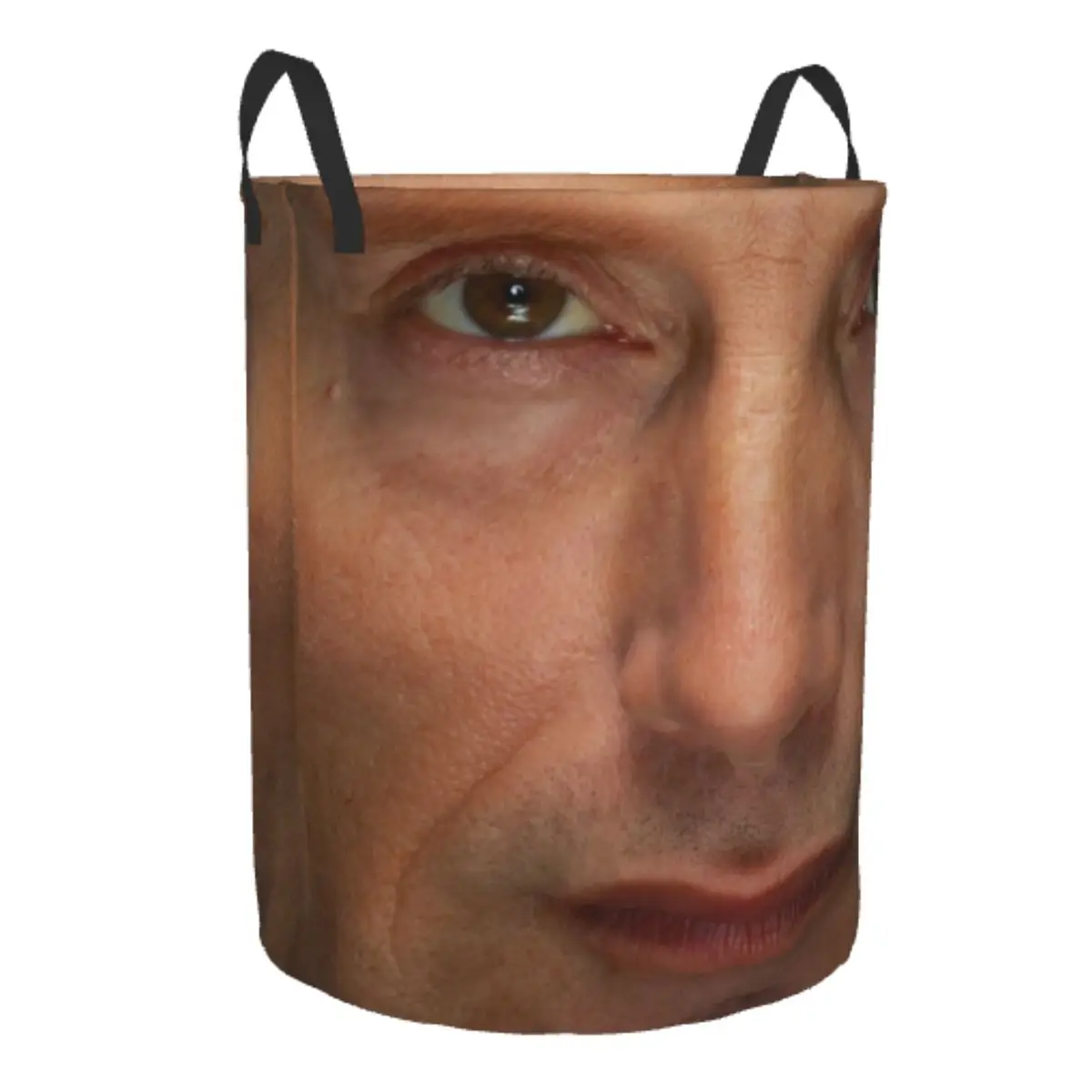 Custom Mads Mikkelsen Face Laundry Basket Foldable Hannibal TV Show Toy Clothes Hamper Storage Bin for Kids Nursery