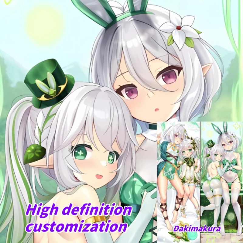 

Dakimakura Anime Pillow Case Genshin Impact Nahida Double-sided Print Of Life-size Body Pillowcase Gifts Can be Customized