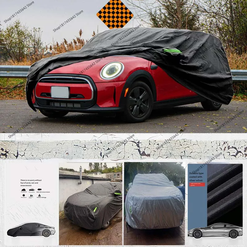 

Для Mini Hatch 2001-2006 Защитный полный автомобильный чехол Открытый полный автомобильный чехол Водонепроницаемый солнцезащитный козырек Пылезащитный