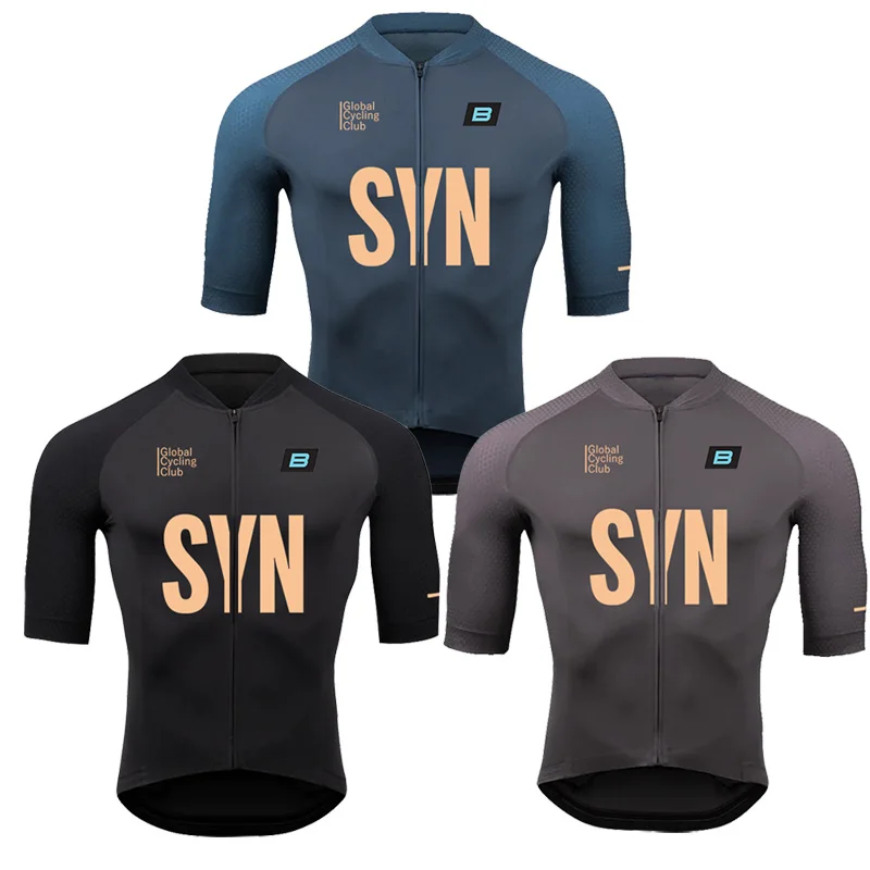 

Комплект велосипедного трикотажа BIEHLER SYN с короткими рукавами, дышащая быстросохнущая одежда для велоспорта, одежда для гоночного велосипеда, комплект одежды для горного велосипеда