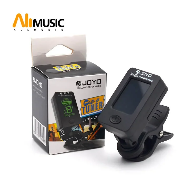 

Package 12pcs/lot JOYO LCD Clip-on Guitar Tuner Bass tuner violin tuner ukuele Chromatic universal 360Degree Rotatable sensitive