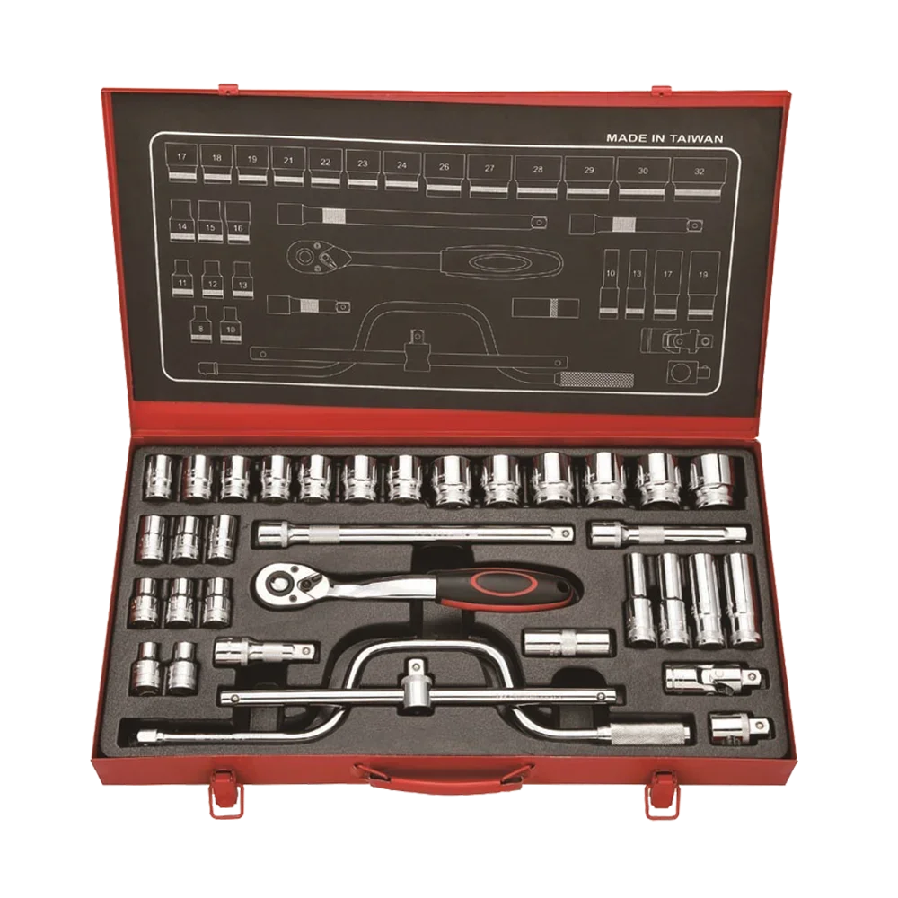 

10-13-17-19mm Deep Combination Socket Set Hand Tools