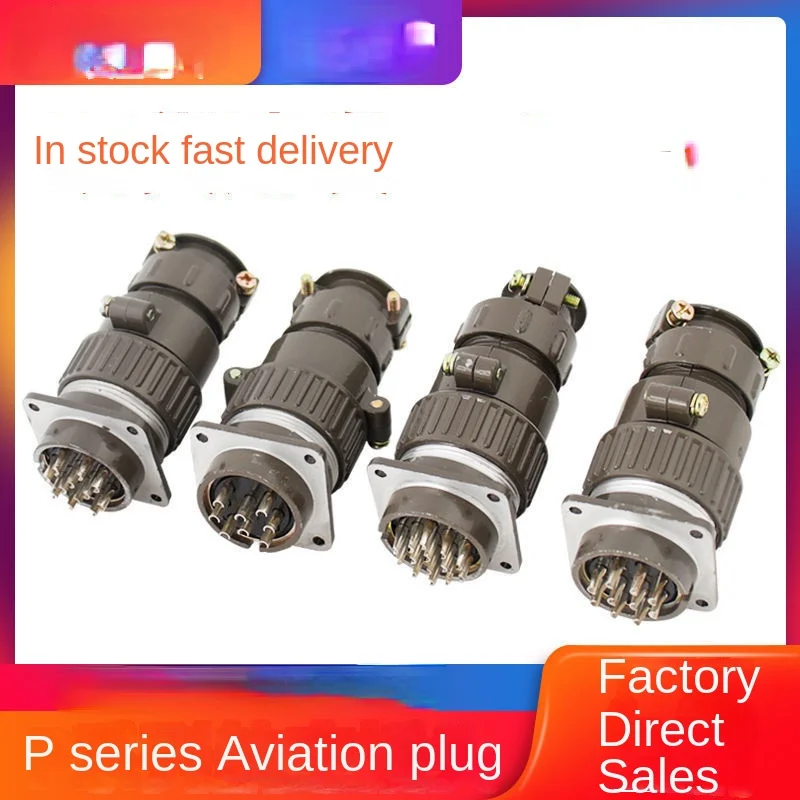 Aviation Plug-in Socket Connector P20-2 Core 3 Core 4 Core 5 Core 7 Core round Industrial Connector P28p32 Series