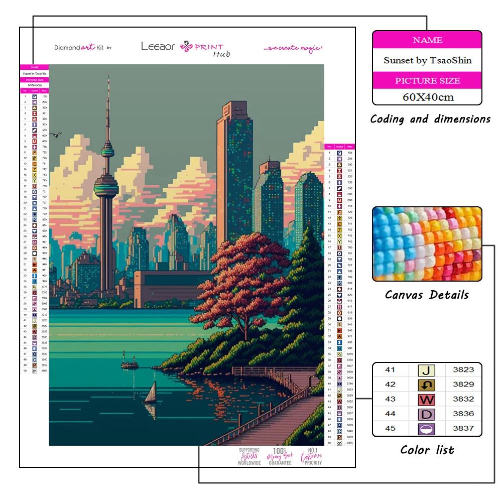 Landscape Diamond Painting City Pixel Street Picture Full Diamond Mosaic Embroidery Cross Stitch Kit Home Decor алмазная мозаика