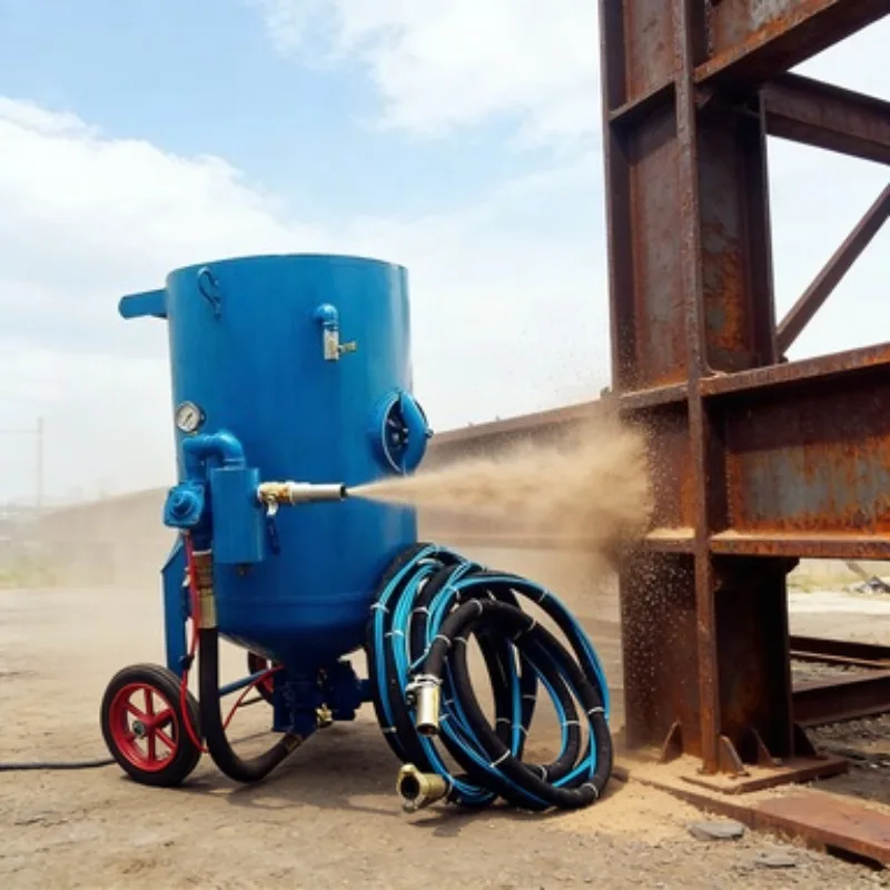 Sandblasting Machine Portable Sand Blast Gun Abrasive Media Blaster Industrial Rust Remover