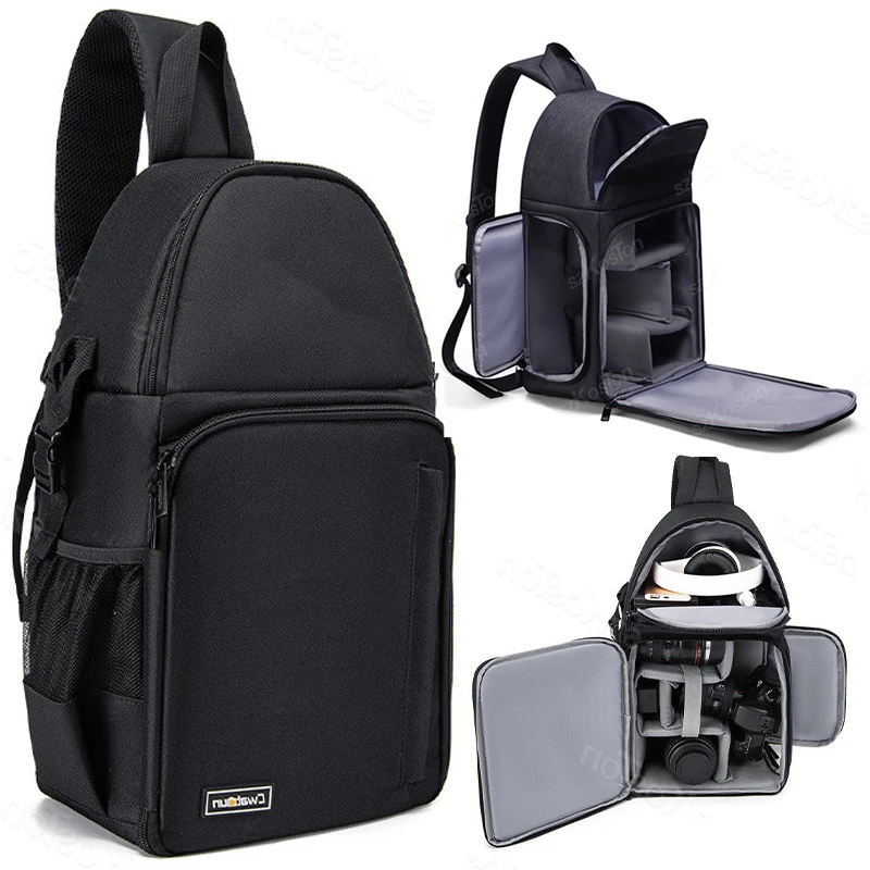 

Camera Sling Bag DSLR/SLR/ Camera Case Shockproof Photography Camera Backpack with Tripod Holder For Canon/Nikon/Sony/Fuji