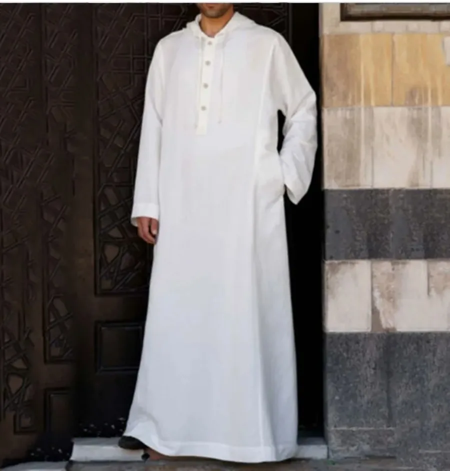 Muslim Islamic Clothing Men Jubba Thobe Dress Abayas Long Robe Saudi Striped Abaya Moroccan Caftan Islam Dubai Arab Dressing