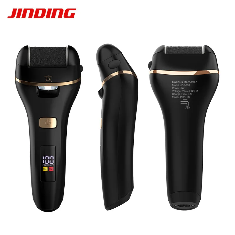 مقشر قدم كهربائي قابل لإعادة الشحن، للكعوب المتشققة - أداة محمولة للعناية بالقدم، مع رأس طحن بديل، إعدادين للسرعة، U #2