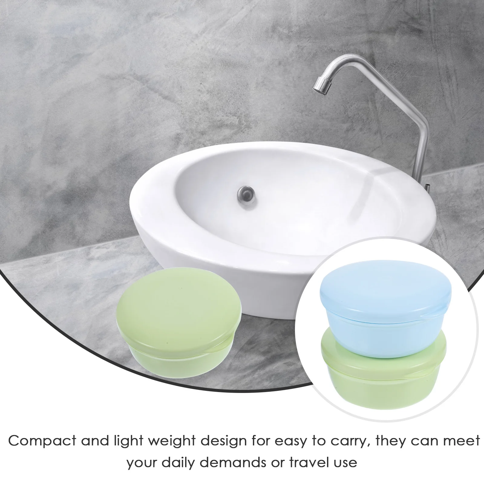 

2Pcs Soap Box Travel Leakproof Plastic Container for Bar Soap Holder Compact Lightweight Storage Bathroom Camping Outdoor Use