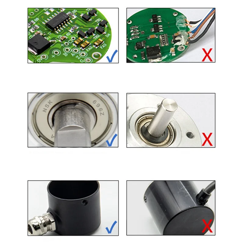 【ABUP】Optical Rotary Encoder E50S8 NPN Photoelectric INCREMENTAL DC 5V 24V เปิด Collector เอาต์พุตแรงดันไฟฟ้าเอาต์พุต