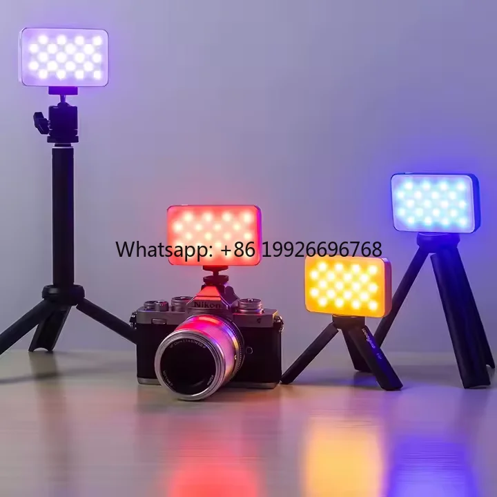 KY-BK0118RGB Mini Pocket Video Light  3200-5600K Powered Outdoor LED  USB Light Live Broadcast Studios