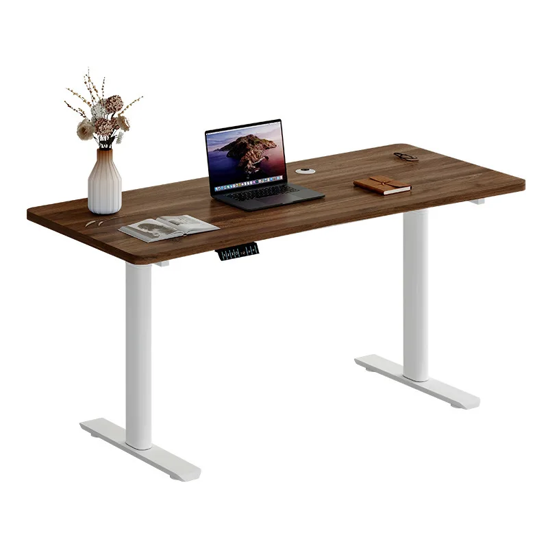 Oval table leg bracket electric lifting dual motor intelligent computer table e-sports home office desk lifting