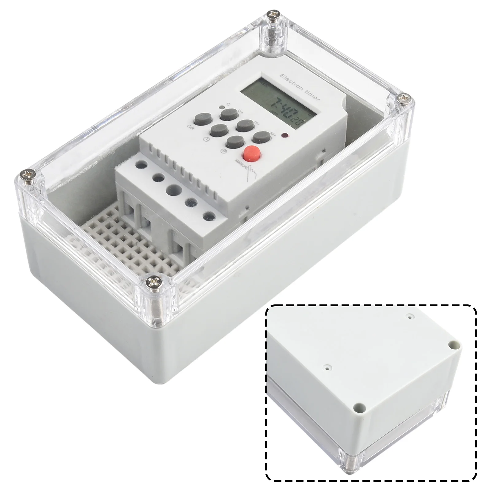 Programmable Digital Timer 230VAC 30A with IP65 Waterproof and 99 Cycles Daily for Power Control of Various Equipment