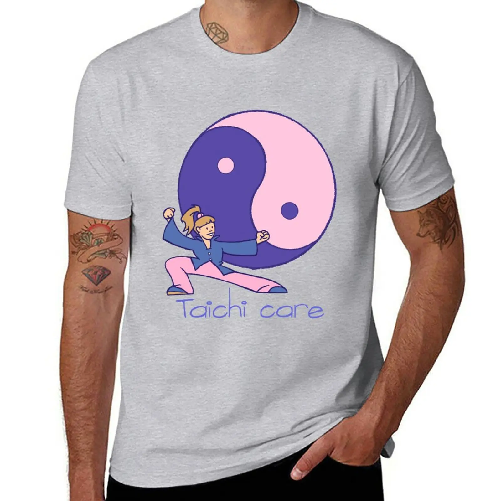 

New Tai Chi Care Dragon YinYang 02 T-Shirt graphic t shirts hippie clothes heavyweight t shirts sweat shirt men graphic t shirts