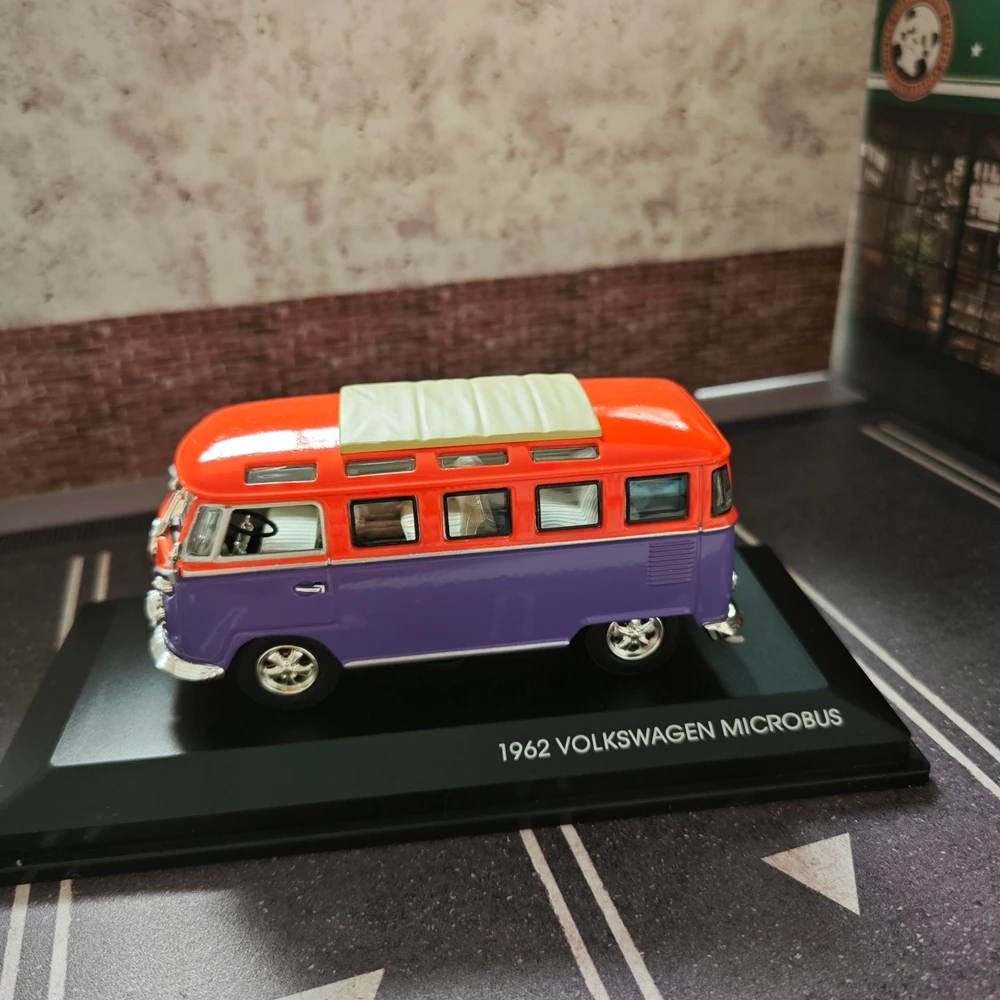 1:43 1962 volkswagen microbus model car bus  Alloy Model Collection Display Static Decoration