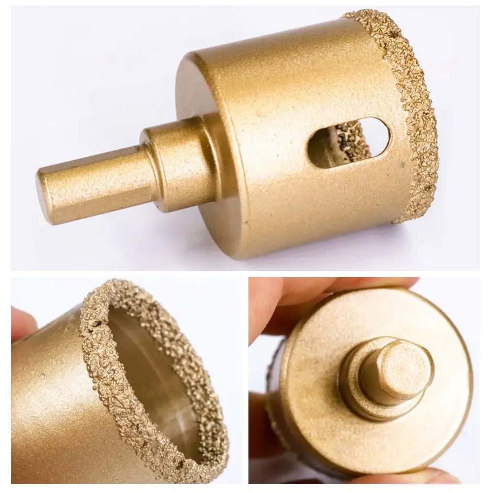 Glass Bit Cutter Tools Hole Saw Cutter Diamond Core Bit Marble Drill Bits Marble Opener Tile Ceramic  Core Drill