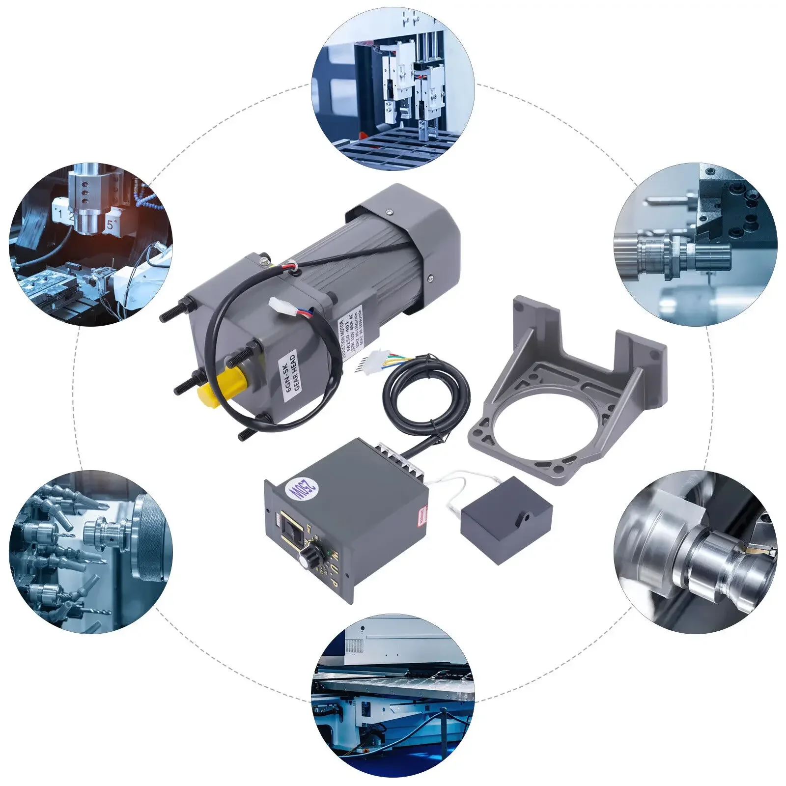 110V 60Hz 250W AC elektrische omkeerbare motor met hoog koppel – eenfasig vermogen